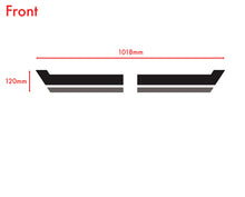 Load image into Gallery viewer, front graphics decal stickers for citroen relay peugeot boxer fiat ducato