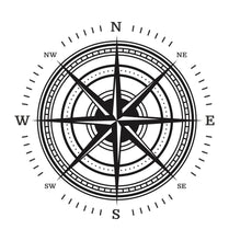 Load image into Gallery viewer, Camper van compass rose logo sticker
