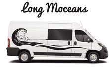 Load image into Gallery viewer, Mountains and wave decal graphic for campervans and motorhomes