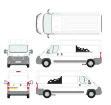 Load image into Gallery viewer, Rear window blackout mountain design for camper van and motorhome fiat ducato citroen relay peugeot boxer