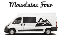 Load image into Gallery viewer, Mountain design motorhome and campervan decal colour choice