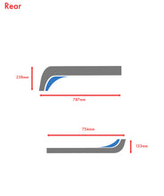 Load image into Gallery viewer, grey and blue campervan rear back decal graphics