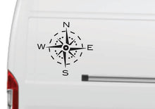 Load image into Gallery viewer, Compass graphic sticker decal for campervan or motorhome
