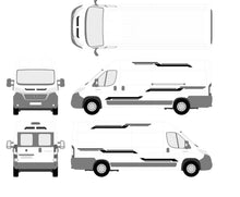 Load image into Gallery viewer, Boscombe Camper Van Graphic Decal Sticker Kit for Fiat Ducato Citroen Relay Peugeot Boxer
