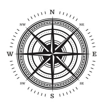 Load image into Gallery viewer, Camper van compass rose logo sticker
