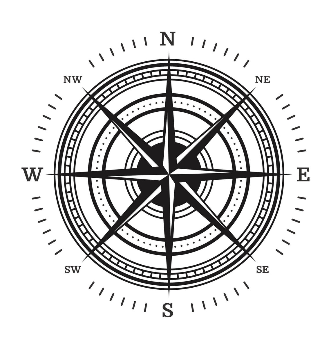 F. Cook Compass Cook Compass Decal Camper Van Graphic Sticker – Leisure Graphics