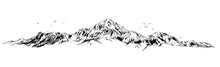 Load image into Gallery viewer, Mountains One - Mountain Design Camper Van Side Decal Sticker Graphics
