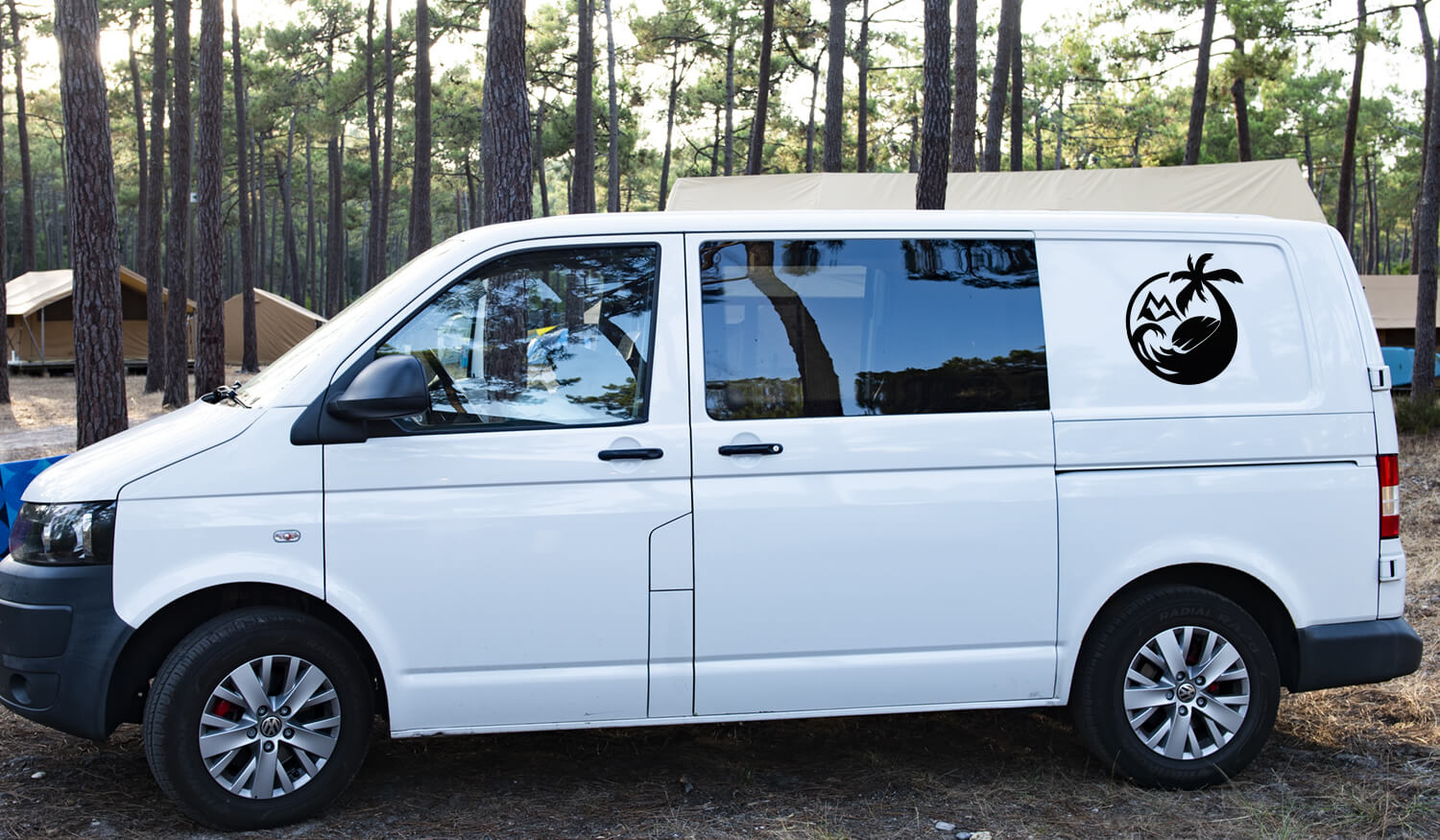 Buy Camper Stickers, Van Stickers, Ocean Car Decal, Sun Wave Sticker, Surf Stickers, RV Decals, Caravan Stickers, Sunset Decal Online In India - Foto 9